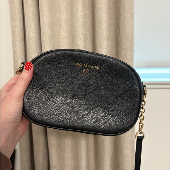 Michael Kors Black and Gold Crossbody Bag - Picture 8 of 9